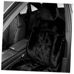 Fuzzy Faux Fur Car Seat Cover, Fluffy Auto Front Cushion Warm Black. Fixed Price $37.18.