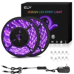 Cly 33FT Led Uv Black Light Strip Kit, 600 Units Lamp Beads, 12V Flexible .... Fixed Price $26.64.