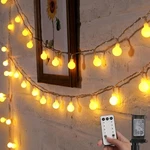 Minetom Globe String Lights, Feet 100 Led Fairy 33FT, Warm White. Fixed Price $34.99.