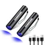 Cosmoing Uv Flashlight Usb Rechargeable 365NM Black (2 Pack) For Pet Urine. Fixed Price $15.79.