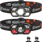 Rechargeable, Led With Red Light, 2PACK Headlamps. Fixed Price $19.50.