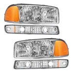 Torchbeam Headlight Assembly For 1999-2006 Gmc Sierra 1500 Chrome Replacement. Fixed Price $85.74.