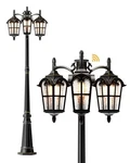 Edishine Outdoor Lamp Post Light 3-HEAD, Thickened Aluminum Dusk To Dawn Stre.... Fixed Price $233.98.