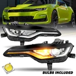 For 2019-2024 Chevy Camaro Rs Ss Headlight W/ Led Drl Projector Pair Headlamp. Fixed Price $319.99.