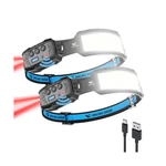 Smiling Shark Headlamp, 2 Pack Lamps Led Rechargeable 6 Mo... Usa Fast Ship. Fixed Price $55.58.