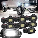 8PCS 6500K Pure White Rock Lights, 60-LED 1800LM Super Bright, Die-cast Alumi.... Fixed Price $177.66.