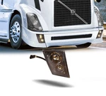 Right Driver Fog Light Assembly For Vnl - Replaces 20737497, 20546119. Fixed Price $76.99.