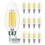 Luxrite Candle Led Bulb 800 Lumens Natural White 7W Dimmable E12 12-PACK. Fixed Price $99.95.