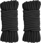 Kinglake 10MM Soft Cotton Rope 2 Pack 33FT/10M Black Thick For Plant. Fixed Price $17.20.