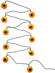 Kurt Adler Indoor/outdoor Novelty String 10-LIGHT Set, Sunflowers, 11.5'. Fixed Price $31.07.