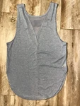 Academy Women's Sleeveless Mesh V-neck Heathered Light Blue Tank Top Sz. Fixed Price $8.00.