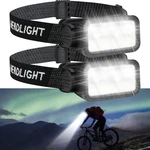 2 Pack Rechargeable Bright Led Headlamps Adjustable Headband Outdoor Light. Fixed Price $18.99.