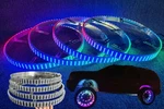 17.5" Quad Row Brightest Four Rolls Led Wheel Rim Lights High Lumens For Car .... Fixed Price $375.15.