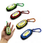1 Flashlight Keychain Portable Cob Led Carabiner Camping Hiking Torch Gift. Fixed Price $6.57.