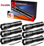 6PACK Led Flashlights High Lumens, 5MODE Tactical For Home, Small. Fixed Price $34.01.