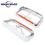 Led Headlight Bezels Pair For Kenworth T600 Western STAR4900 Freightliner FLD120. Fixed Price $45.98.