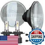 Nsdxct 7 Inch Led Glass Headlight Round Lens HOUSINGH4/9003 Bulbs. Fixed Price $187.57.