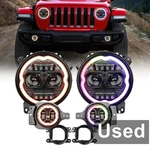 Opp Ulite JL-C-4-USA 9"/4" Dream Chasing Color Halo Led Headlights. Fixed Price $130.12.