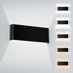 Modern Led Wall Sconce, 20W Dimmable 5CCT (3000K-6500K), Upper And Lower Illu.... Fixed Price $51.37.