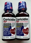 Coricidin Hbp Max Strength Night Time Cold Flu Liquid Cherry Flavor 12 Oz Ea. Fixed Price $28.49.