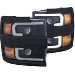 Anzo For Projector Headlights With Plank Style Design Black W/amber 15-17. Fixed Price $462.79.
