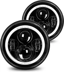 Dot Emc 7 Inch Led Halo Headlights With White Drl Amber Turn Signal Compatible. Fixed Price $136.99.
