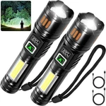 Ayl Rechargeable Flashlights 2 Pack, Super Bright High Lumens Light, 6 Mod. Fixed Price $23.46.