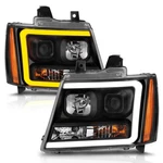 Anzo 111402 Projector Headlights W/ Plank Style Switchback Black Amber. Fixed Price $399.00.