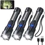 Jij 3 Pack, Rechargeable Flashlights High Lumens, 7 Modes Led Flas.... Fixed Price $64.62.