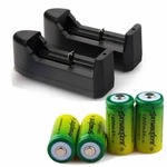 Skywolfeye 16340 Battery 3.7V 1800MAH Rechargeable RCR123A Cell Charger Usa Lot. Fixed Price $31.69.