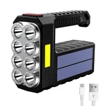 8 Led Solar Flashlight With Cob Sidelight, 1000 Lumens Powered Flashlig.... Fixed Price $16.97.