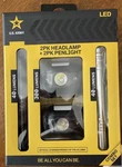 New! 2PK Led 300 Lumen Official U.s. Army Headlamp / Pen Light Edc Combo Gi Set!. Fixed Price $19.99.