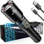 Skyfire 1500000LM Led Flashlight Rechargeable Zoom Starter Waterproof. Fixed Price $75.99.