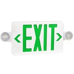Ostek Green Led Exit Sign With Emergency Lights, Two Adjustable Head Emergenc.... Fixed Price $36.00.