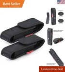 Portable Nylon Flashlight Holder 2-PACK Adjustable For Belts And Key Rings. Fixed Price $17.09.