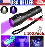 Uv Flashlight Black Super Bright 120000LM Torch Ultra Violet Lamp Led. Fixed Price $63.69.