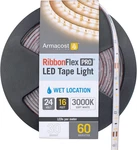 Ribbonflex Pro Warm White (3000K), 60LEDS/M, 5M, 24V Outdoor Tape Light 145430. Fixed Price $113.99.