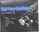 3 X Cree T6 Zoom Led Headlamp Rechargeable 4 Functions High Powered Headlight. Fixed Price $17.99.