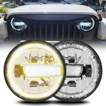 1000% Bright 7 Inch Round Led Headlight H6024 For Car, Dot Anti-glare Drl Tur.... Fixed Price $86.88.