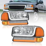 Led Drl Headlights Assembly Fit 1999-2007 Gmc SIERRA/2000-2006 Yukon Xl 1500 250. Fixed Price $198.99.