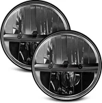 Zimablue Inch Led Headlight 2PCS Cool White High Low Beam Plug And Play 7" Rou. Fixed Price $131.61.