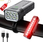 Bike Set High Lumens Usb Rechargeable Headlight Taillight Waterproof. Fixed Price $50.79.