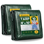 Sunlitap Mil Heavy Duty Waterproof Tarps, 8X10 Finished Size Pre.... Fixed Price $37.25.