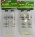 Coghlans NO.7605A Camping Accessories, Squeeze Tubes With Clips New. Set Of 2.. Fixed Price $20.00.