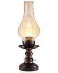 Umexus Vintage Rechargeable Cordless Table Lamp With Dimmer & Small, Bronze. Fixed Price $87.99.