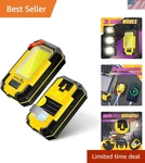Versatile 1200 Lumen Rechargeable Work Light With Magnetic Hook For Camping. Fixed Price $29.99.