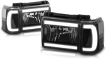 Pm Performotor Lens Headlights With Led Drl Black / Smoked Clear. Fixed Price $236.99.