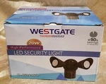 Westgate Led Security Light SL-20W-30K-BZ-P 3000K Dark Bronze. Fixed Price $49.30.