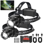 Curtsod Rechargeable Led Headlamp 2-PACK 3500 Lumens Super Bright With Moti.... Fixed Price $44.41.