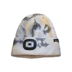Etsfmoa Led Light Ribbed Knit Tie Dye Beanie White Gray Winter Hat. Fixed Price $10.00.